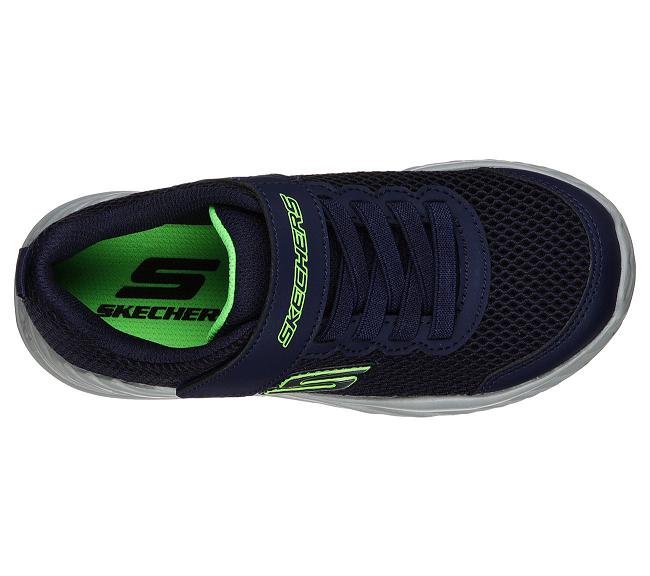 Zapatillas Skechers Con Velcro Niños - Nitro Sprint Azul Marino GSJUL8397